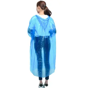 Disposable Outdoor Use Emergency Plastic Poncho Waterproof Adult Thickened And Extended Portable Raincoat