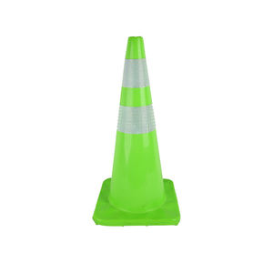 Cône de signalisation routière en gros, 900 mm, base noire, PVC, cône de signalisation orange avec réflecteur - Product Image 5