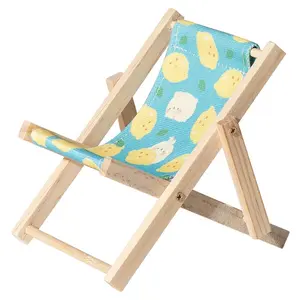 Cute design beach chair cell phone stand different styles table phone bracket Wooden mobile phone holder