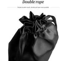 Pochette cadeau en satin de haute qualité avec cordon de serrage Sac à poussière en soie réutilisable pour l'emballage de bijoux et de vêtements
