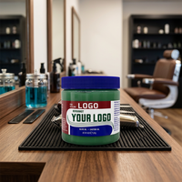 Pommade capillaire texturisante bio sans alcool, personnalisable en gros, à tenue forte, non collante, brillante, aux huiles d'olive et de ricin