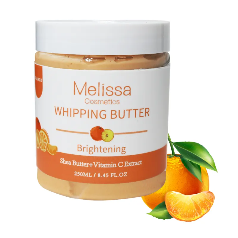 Iluminar mais manteiga chicote para pele sensível e seca creme corporal loção oem