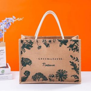 Sac fourre-tout en toile de jute naturelle avec poignée personnalisée - Product Image 5