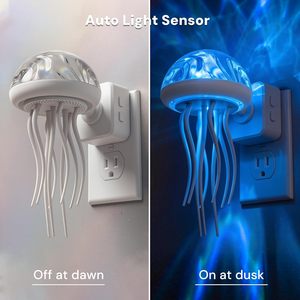Projecteur LOHAS Veilleuses style méduse <span class=keywords><strong>avec</strong></span> capteur 180 °   Lampe de nuit RGB rotative dynamique pour <span class=keywords><strong>chambre</strong></span> à coucher, pour adultes, adolescents et filles - Product Image 5