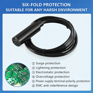 Sensor de Nivel HPT604-FW NUEVO, 4-20mA, Integrado con Detector de Agua, Salida de Relé de Alarma - Product Image 5