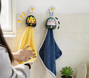 <span class=keywords><strong>Toalla</strong></span> de Mano Colgante con Diseño de Dibujos Animados, <span class=keywords><strong>Toalla</strong></span> Absorbente para Lavado de Cara, Baño y Uso Doméstico para Niños - Product Image 5
