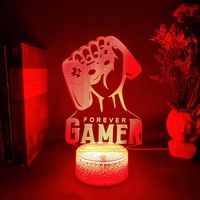 Forever gamer PS5 Game Zone 3D night Lamp – cadeau pour les Fans de jeux