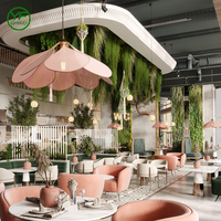 Canapé de restaurant de luxe sur mesure en gros, mobilier de restaurant, ensembles de sièges de banquettes avec base en acier inoxydable pour hôtel et café