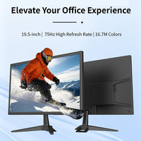 Moniteur de bureau PC TFT-TN de haute qualité 20 pouces 1600*900, écran LED 75Hz, compatible avec le montage mural