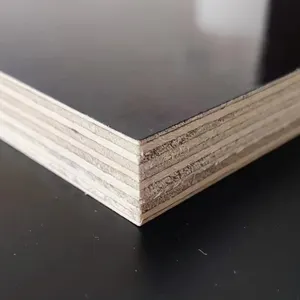 Película de núcleo de álamo de 18mm para construcción, madera contrachapada con revestimiento