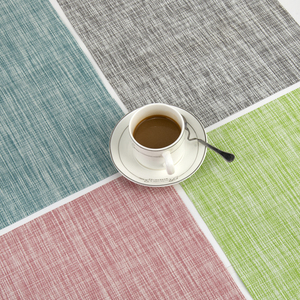 Modern Eco-Friendly Multicolor Easy to Clean Heat Insulation Stain-resistant Woven PVC Dinner Table Mats Placemat - Product Image 2