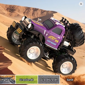 Nouveau camion télécommandé miniature JJRC Q222 Q223 1:64 avec remorque, jouet télécommandé tout-terrain en plastique résistant - Chargeur inclus - Product Image 1