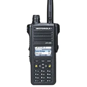 MOTOROLA APX 4000 AES-256 taşınabilir radyo şifreli konuşma GPS konumlandırma IP67 su geçirmez ve patlamaya dayanıklı iki yönlü radyo