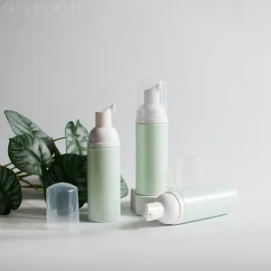 Empty 60ml 2oz MINT color Plastic PET Hand Shampoo Lash Eyelash Cleanser Face Wash Dispenser Soap Pump Foam Bottle