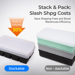 Moule à glaçons en silicone de qualité alimentaire à 8 compartiments, sans BPA, avec cadre en acier renforcé, vente en gros du fabricant - Product Image 4