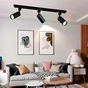 Hot bán Góc điều chỉnh 360 độ LED theo dõi Lights 10W 20W 30W đen trắng nhôm theo dõi ánh sáng tại chỗ - Product Image 1