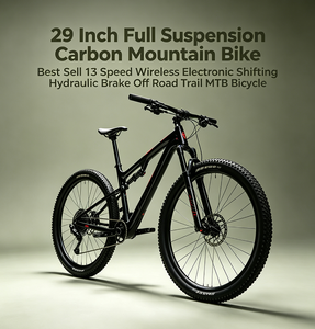 29 Inch Full Suspension Carbon Mountainbike Bestseller 13 Versnellingen Draadloze Elektronische Schakeling Hydraulische Rem Offroad Trail MTB - Product Image 1