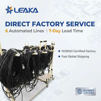 Câble de connecteur circulaire pour faisceau de câbles industriels personnalisé LEAKA, compatible avec les marques standard mondiales pour les systèmes d'automatisation