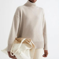 Pull-over en cachemire élégant sur mesure avec option de mélange de soie disponible beau design à la mode pour les femmes Service OEM