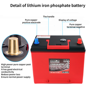 자동차 리튬 배터리 12V 60Ah 강력한 자동 배터리 높은 방전 속도 LiFePO4 배터리 CCA1500 자동차 시작 - Product Image 4