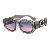 Lunettes de soleil carrées unisexes UV400, nouvelle mode, lunettes de soleil de luxe modernes pour femmes et hommes