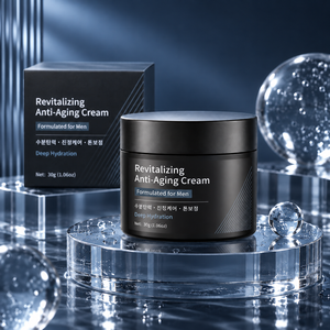 Prodotti per la Cura della Pelle Maschile, <span class=keywords><strong>Crema</strong></span> <span class=keywords><strong>Viso</strong></span> Rivitalizzante, Formula al Squalano per Rafforzare la Barriera Cutanea, Idratante Notturno Anti-Età ad Azione Rapida - Product Image 1