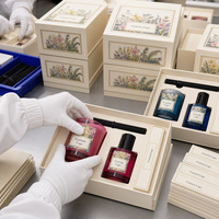 Ensemble cadeau de bougies parfumées artisanales en cire de soja personnalisées avec boîte d'emballage avec logo pour la décoration de la maison, les fêtes, les mariages et les anniversaires