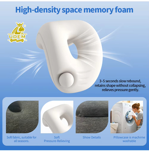 <span class=keywords><strong>Cuscino</strong></span> da Viaggio Ergonomico a 6 Zone, Supporto per Mento/Pancaletta/Riposo Frontale, Portatile per Viaggi - Product Image 3