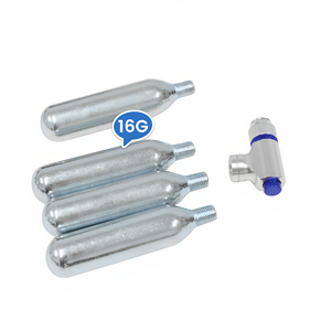 Cartouches de <span class=keywords><strong>CO2</strong></span> en acier rechargeables 12g-38g filetées pour <span class=keywords><strong>pompe</strong></span> à vélo mini basse pression FD FD1219 Haute pureté 99,5% 56Mpa Résistance à la pression - Product Image 6
