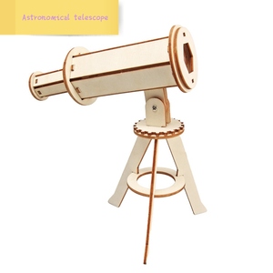 Technologie de bricolage Petit modèle de télescope astronomique Assemblé à la main pour enfants Matériel de jouet <span class=keywords><strong>Expérience</strong></span> de science physique - Product Image 2