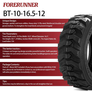 Ban kemudi selip 10x16.5 12 lapis 10-16.5 tugas berat untuk sepeda motor <span class=keywords><strong>Bobcat</strong></span> - Product Image 4