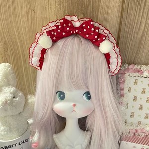 Venta al por mayor de pinzas para el pelo de peluche, decoraciones para las orejas, conjuntos de cosplay, diademas de conejita, accesorios para el pelo dulces y lindos para chicas. - Product Image 2