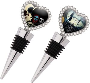 Precio de fábrica, superventas, tapones de vino para boda, forma de calor, amante, decoración de Metal, tapón de botella de vino de champán - Product Image 2