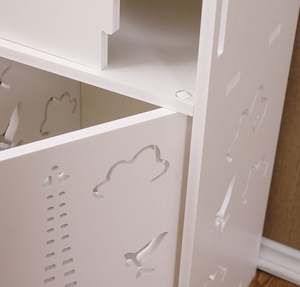 2025 vente chaude petit Rangement Salle De Bain salle de bain stockage papier toilette stockage coin étage armoire avec étagères et portes - Product Image 6