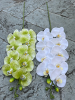 Vente en Gros Blanc Rose Orange Real Touch 3D Orquideas Latex Cymbidium Fleurs Artificielles Orchidée Cymbidium Phalaenopsis Fleur
