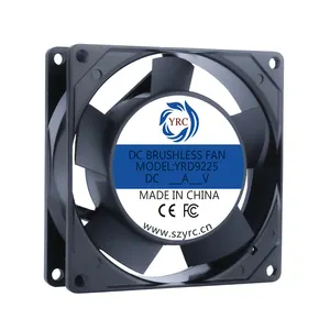 Ce Rohs Goedgekeurd 9225 110V 220V Borstelloze Ac Axiale Ventilator 4 Inch 90Mm Waterdicht 92X92X25Mm Koelventilator