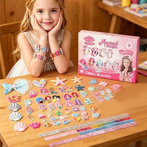 Whimsical Kids Make Your Own Hair Kit DIY Headbands Butterfly <b>Clips</b> Flower Bows Gems Creative Gift Box Supply Wholesale - Product Image 3