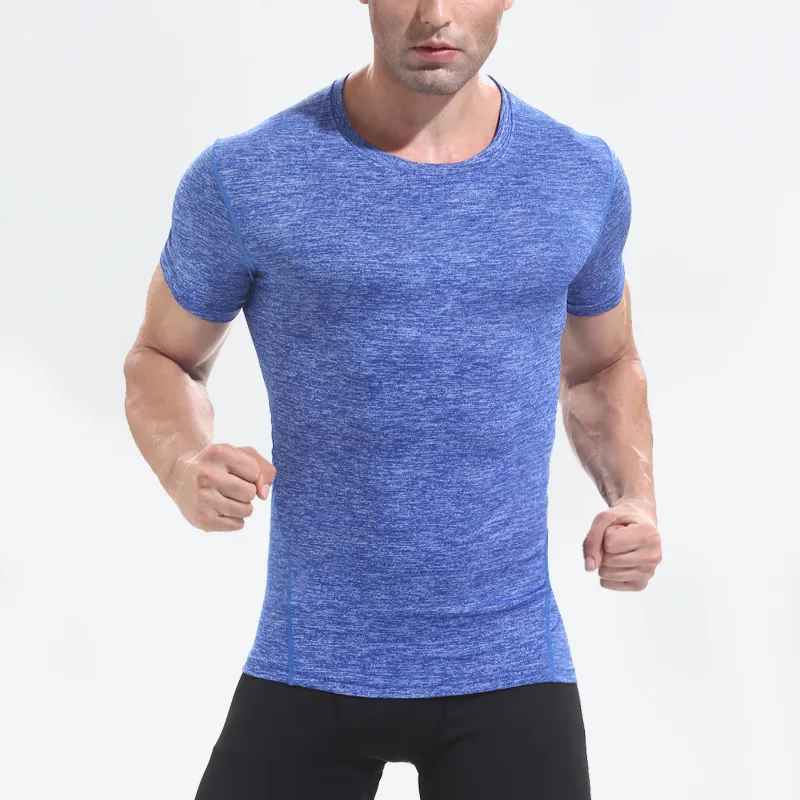 En blanco personalizado para la ropa de calle comprimido T camisas Camisetas talla barato Fitness Digital T camiseta máquina de impresión