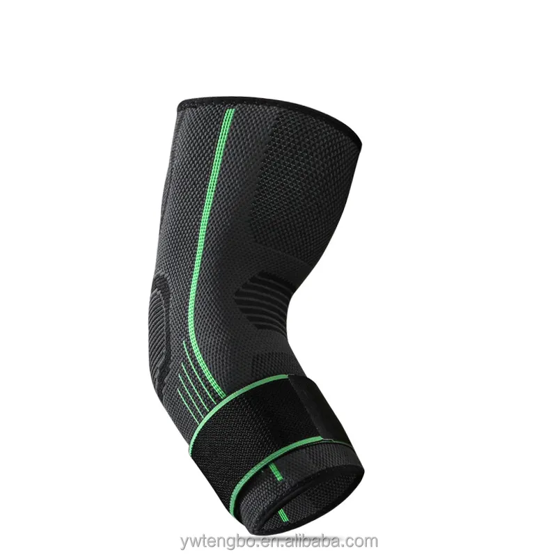 Groothandel Compressie Elastische Nylon Basketbal Elleboog Brace Ondersteuning Protector Volleybal Bandage Elleboog Pads