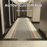 Hapton Factory Direct Custom Printed Modern Woven Cut Pile Non Slip Long Corridor Runner Rug Wall Wall Hotel Polyester Latex
