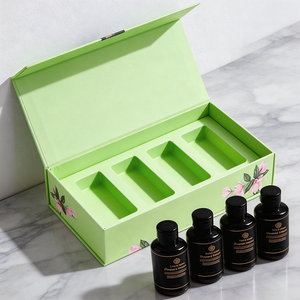 Boîtes en carton rigide magnétiques à rabat personnalisées avec logo de marque privée pour emballages de cosmétiques, <span class=keywords><strong>d</strong></span>'huiles essentielles et de parfums en verre - Product Image 5