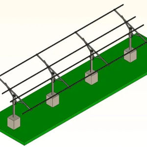 Support <span class=keywords><strong>de</strong></span> montage <span class=keywords><strong>de</strong></span> panneau solaire en acier galvanisé à <span class=keywords><strong>poteau</strong></span> unique <span class=keywords><strong>pour</strong></span> utilisation hors réseau - Product Image 3