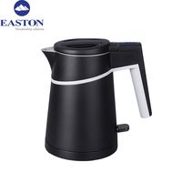 Bouilloire de luxe à économie d'énergie EASTON pour chambre d'hôtel et resort, 110V/220V, avec service de thé et plateau pour eau bouillante