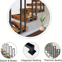 Vente en gros de barres d'appui pour escalier métallique de jardin Rampes pour escalier intérieur/extérieur montées sur marchepieds latéraux Accoudoir de porche