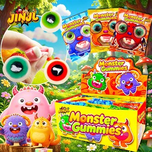 Fabricant chinois vend en gros des bonbons gélifiés monstres d'Halloween sucrés et fruités avec 50% de jus, collations certifiées Halal - Product Image 1