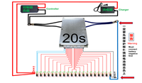 8s - 20s 24V 36V 48V 72V Lifepo4 Li-Ion LTO Защитная Плата Smart ANT BMS 60A 80A 150A 300A 400A с BT