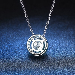 Collar con Colgante de Diamante de Zirconia, Joyería de Moda de Plata 925 - Product Image 1