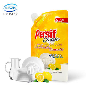 Custom Printed 500ml 1L 2L PE Doypack Soap <strong>Liquid</strong> Refill Packaging Bag Shower Gel Shampoo <strong>Dishwashing</strong> Detergent Spout Spouts - Product Image 5