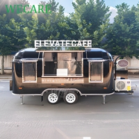 WECARE Camion de restauration mobile avec cuisine complète pour jus de citron, snacks, glaces, tacos, pizzas, crêpes, beignets et thé Boba