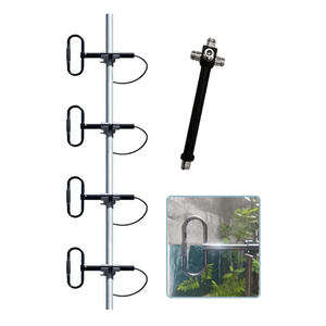 Antena de Estación Base para Exteriores de Alto Rendimiento UHF 400-470MHz, Plegable, con 4 Dipolos en Arreglo Apilado y Divisor de Potencia de 4 Vías - Product Image 2